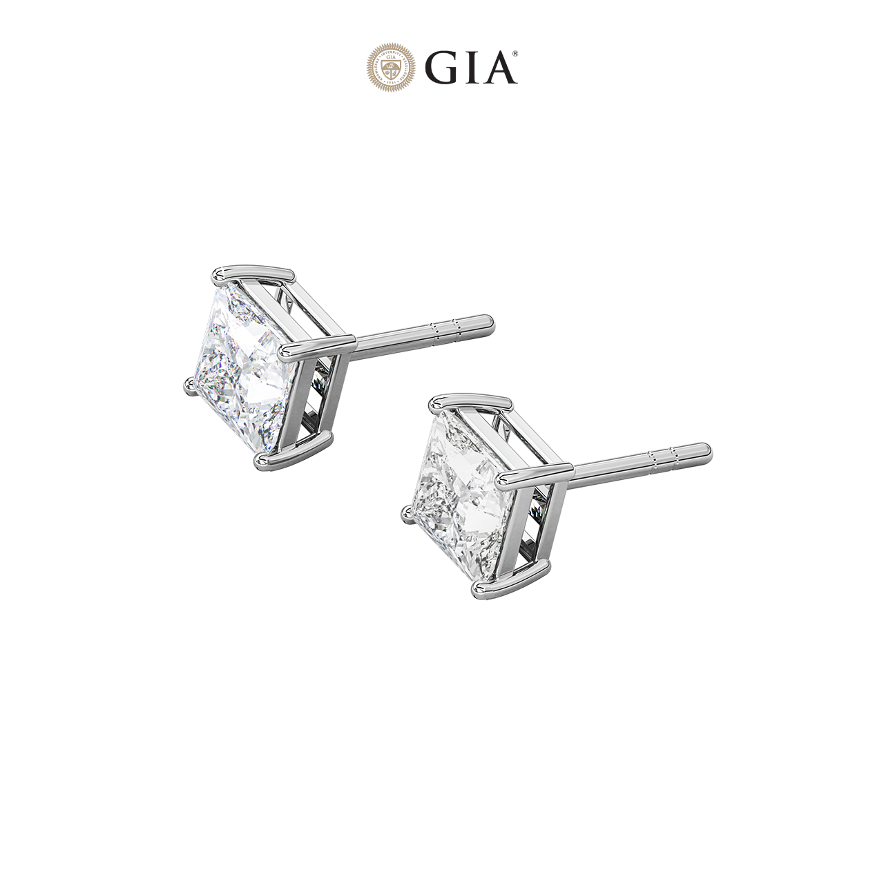 Princess Lab-Grown Diamond Studs – 0.75ct TDW