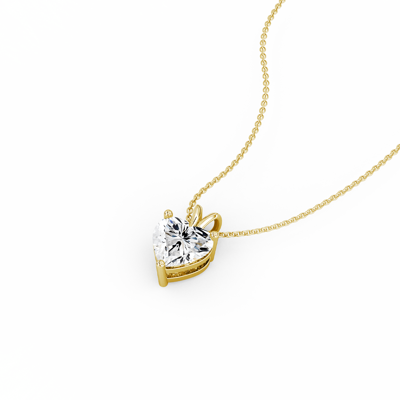 0.50ct Heart Lab Diamond Pendant