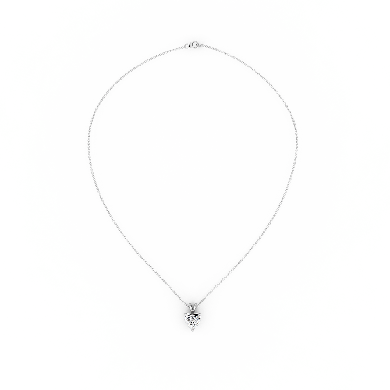 0.75ct Heart Lab Diamond Pendant