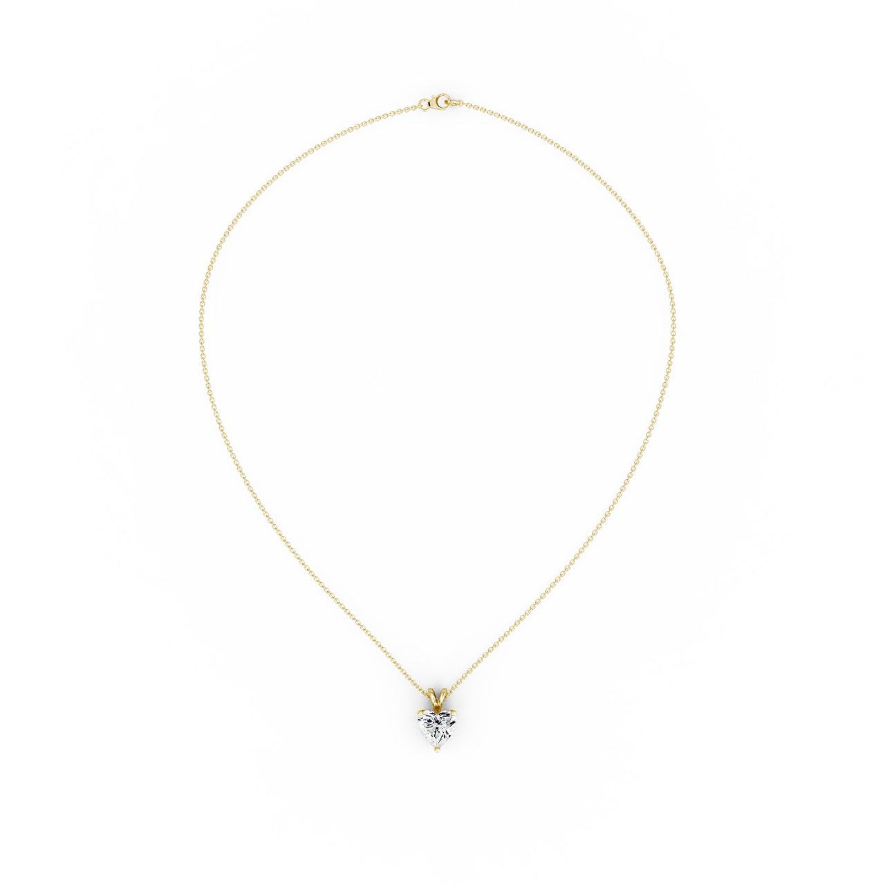 0.50ct Heart Lab Diamond Pendant