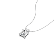 0.75ct Princess Lab Diamond Pendant