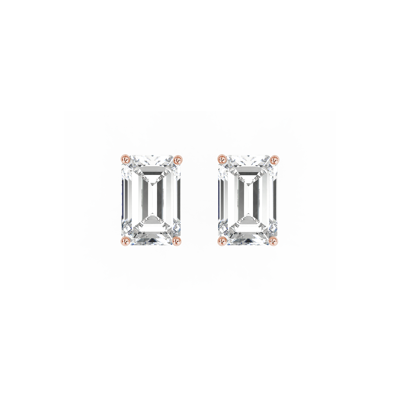 Emerald Natural Diamond Studs – 0.50ct TDW