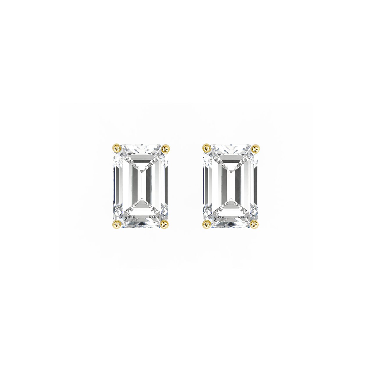 Emerald Lab-Grown Diamond Studs – 0.50ct TDW