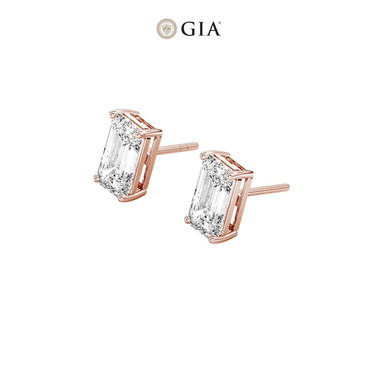 Emerald Natural Diamond Studs – 0.50ct TDW