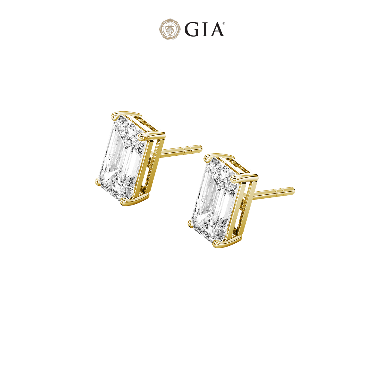 Emerald Natural Diamond Studs – 0.75ct TDW