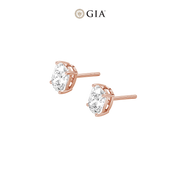 Long Cushion Natural Diamond Studs – 0.50ct TDW