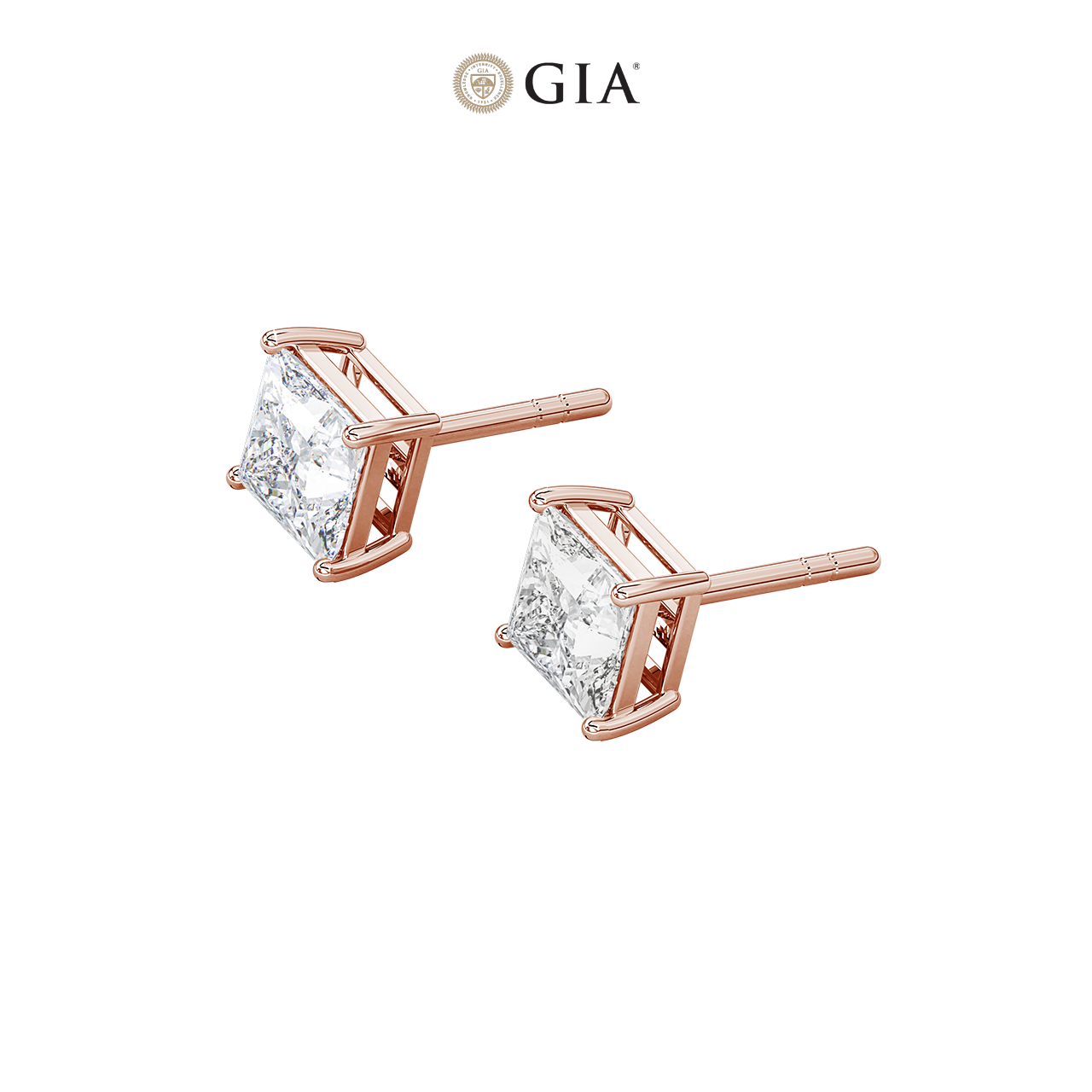 Princess Natural Diamond Studs – 0.75ct TDW