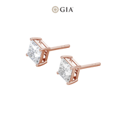 Princess Natural Diamond Studs – 0.75ct TDW