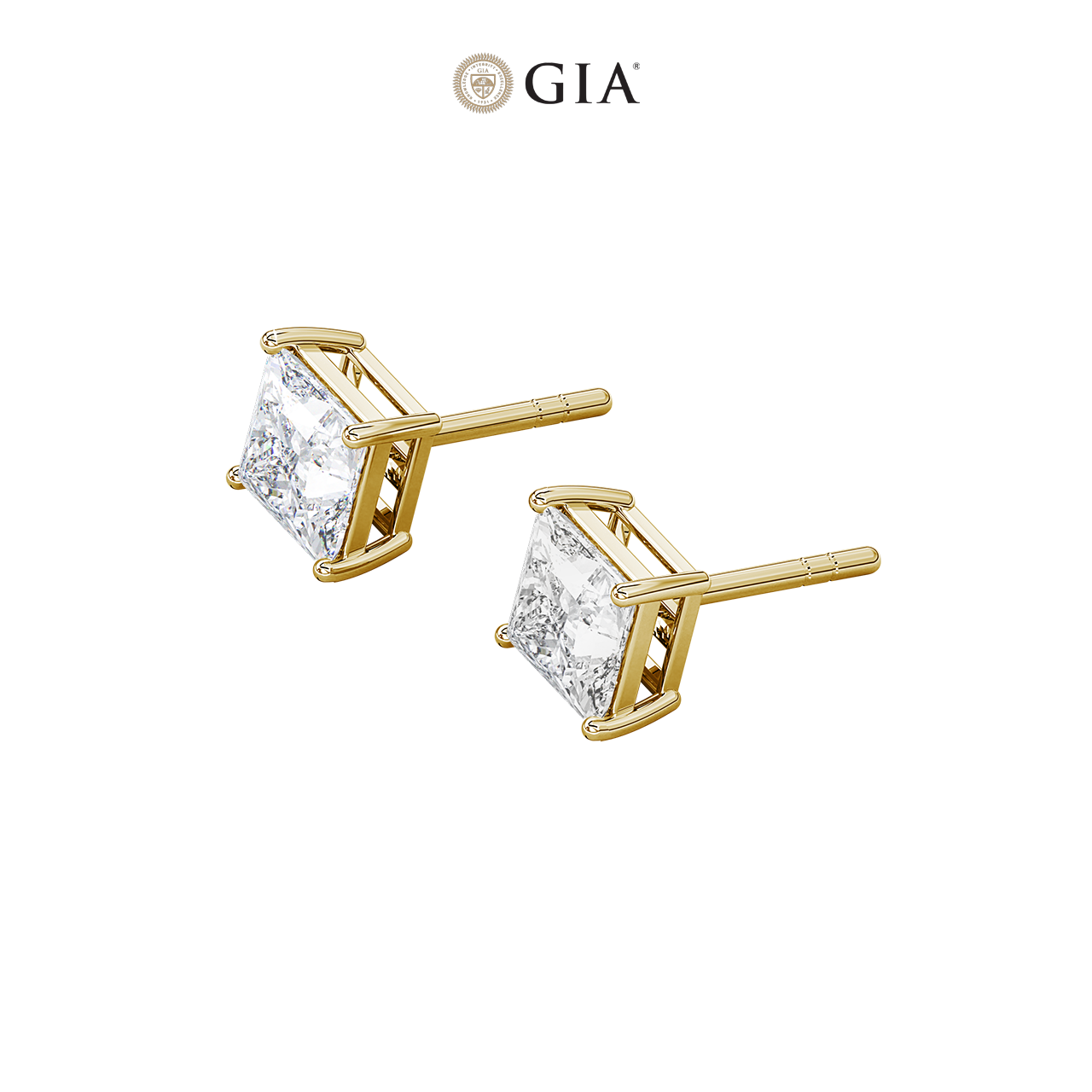 Princess Natural Diamond Studs – 0.50ct TDW