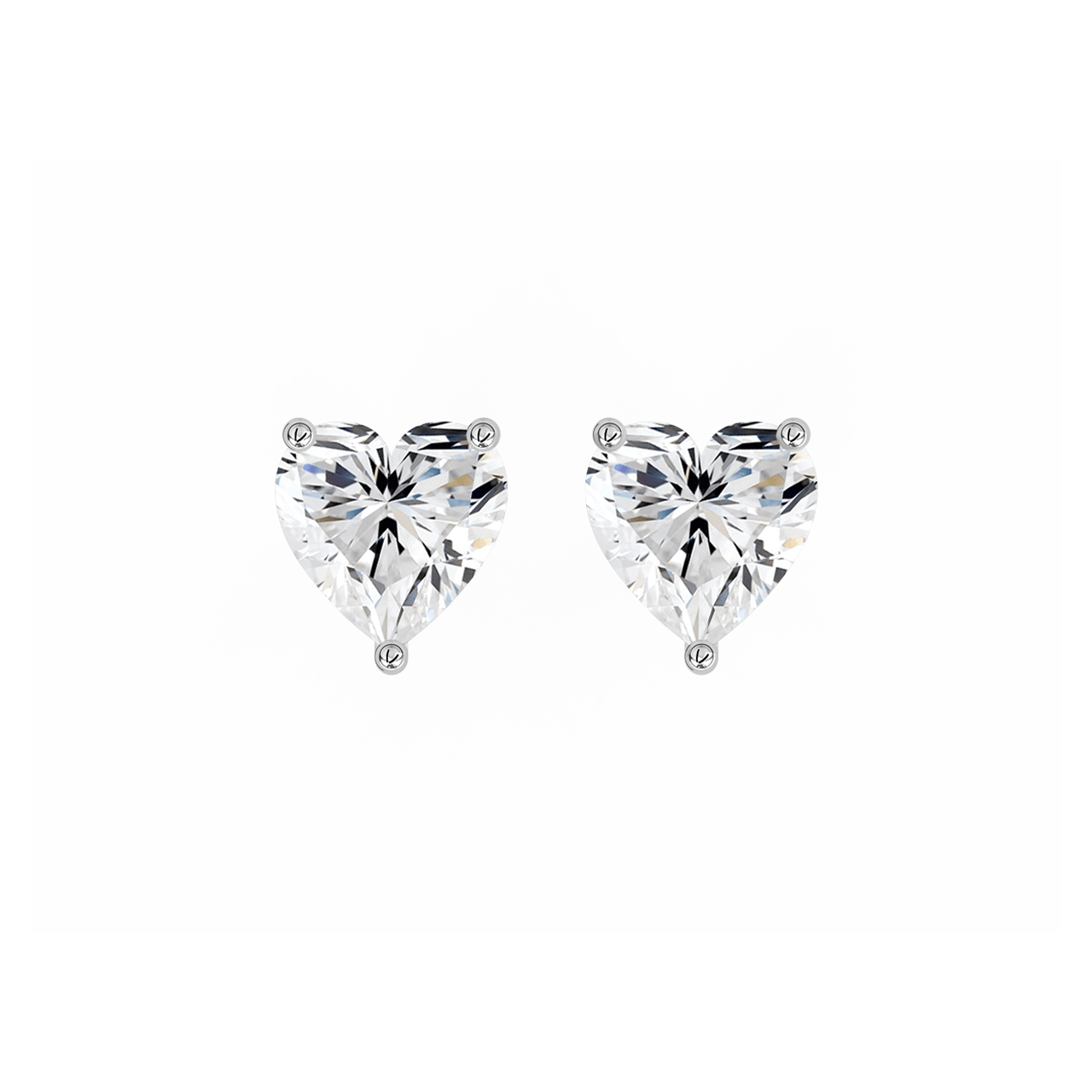 Heart Natural Diamond Studs – 1.00ct TDW