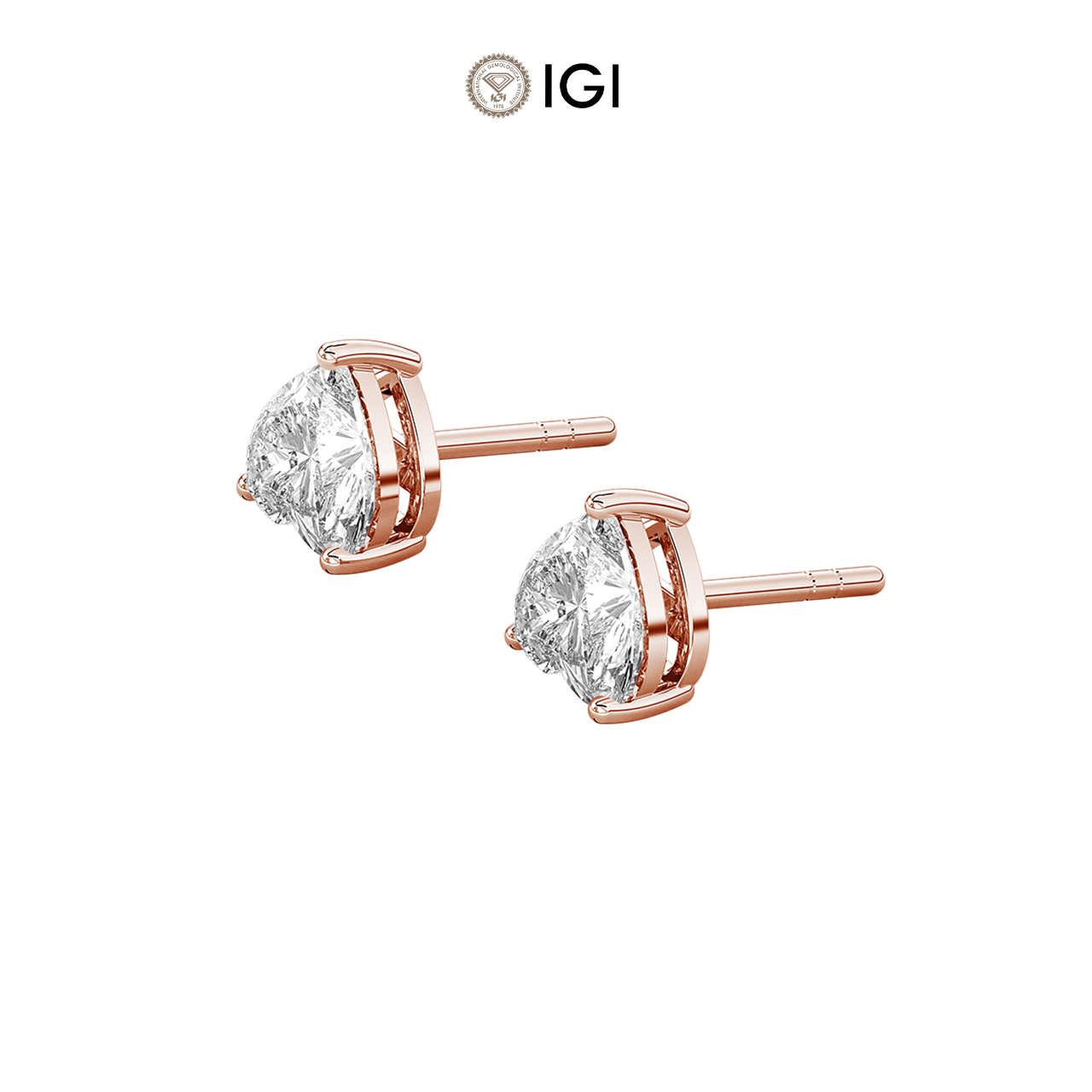 Heart Lab-Grown Diamond Studs – 1.50ct TDW
