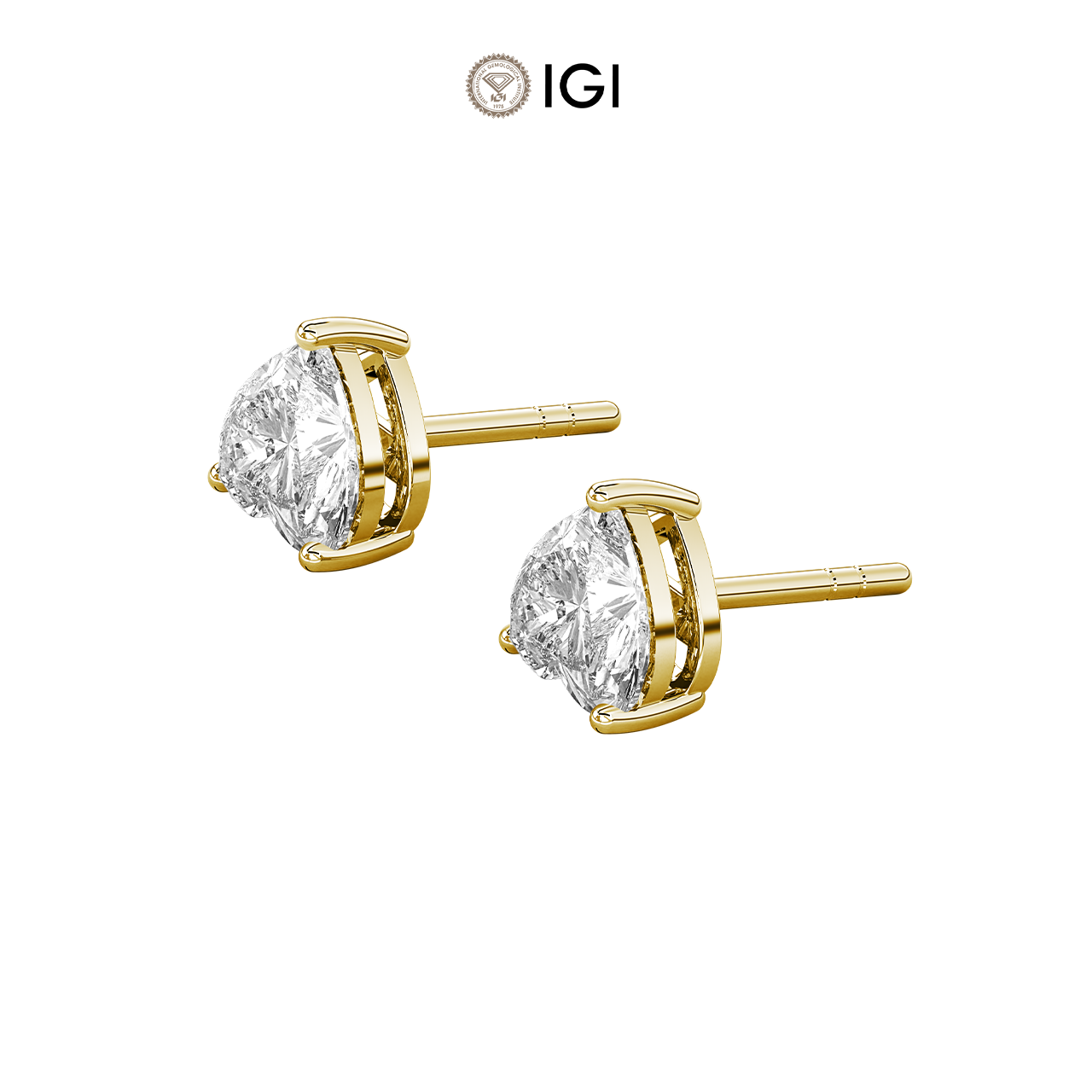 Heart Lab-Grown Diamond Studs – 1.00ct TDW