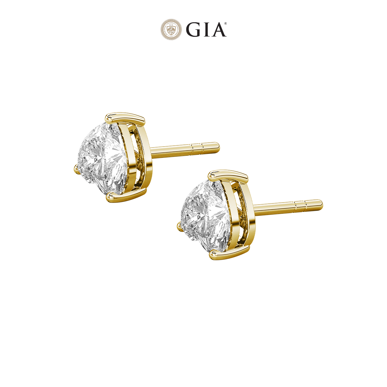 Heart Natural Diamond Studs – 1.50ct TDW