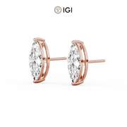 Marquise Lab-Grown Diamond Studs – 1.00ct TDW
