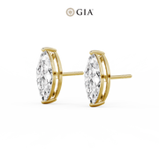 Marquise Natural Diamond Studs – 1.00ct TDW