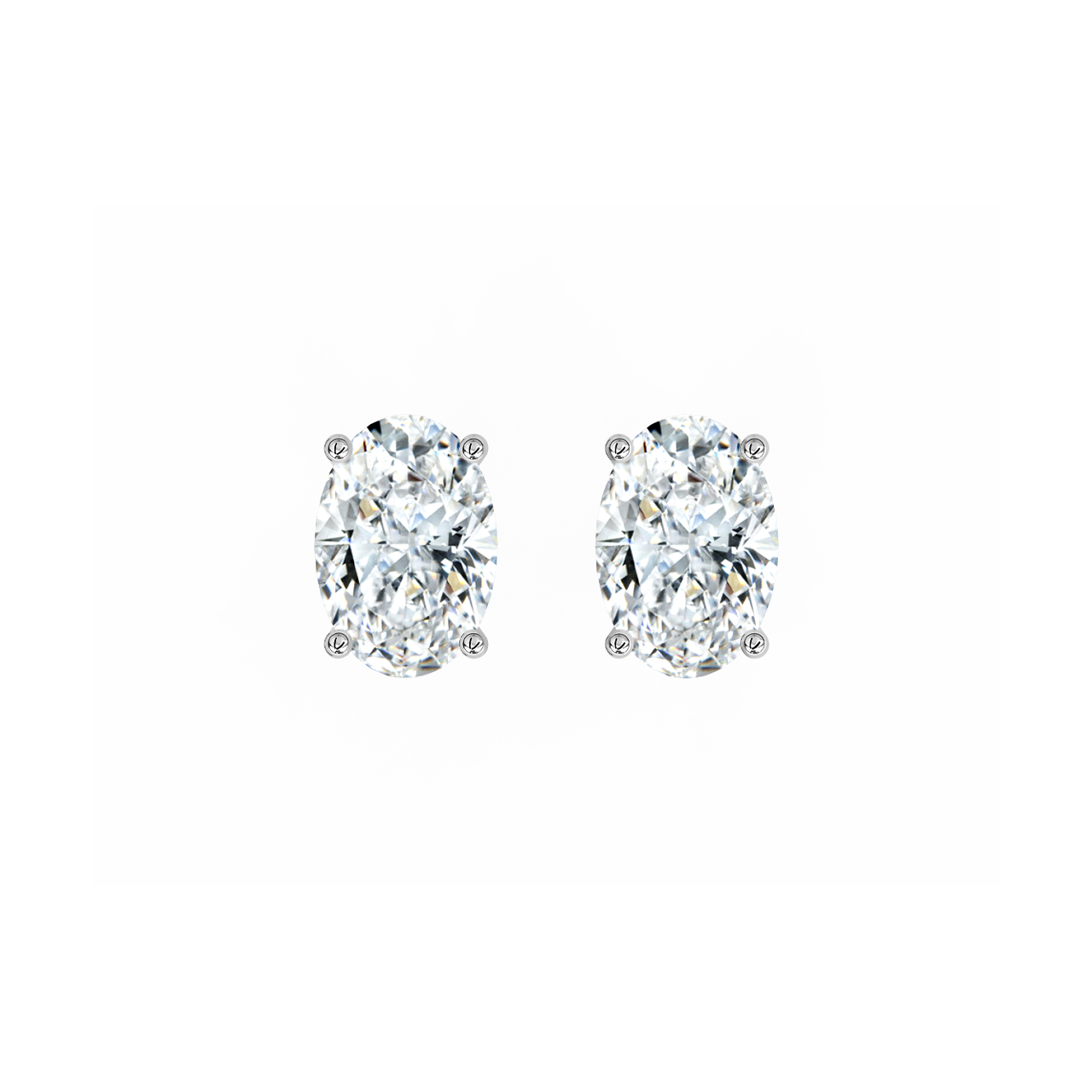 Oval Lab-Grown Diamond Studs – 1.00ct TDW