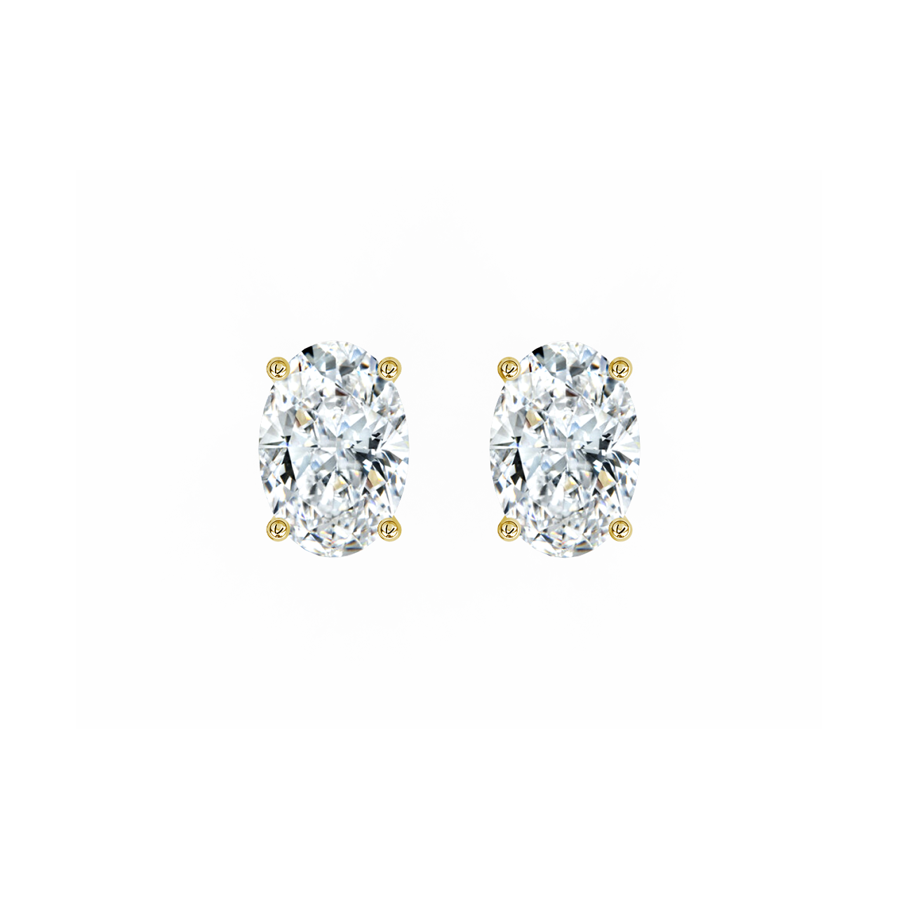 Oval Lab-Grown Diamond Studs – 1.50ct TDW