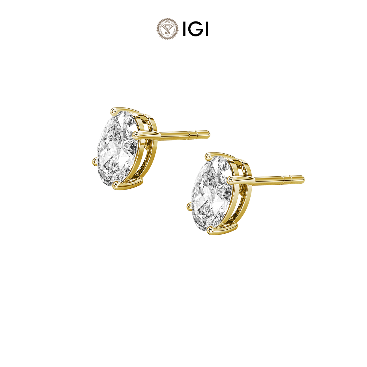 Oval Lab-Grown Diamond Studs – 1.50ct TDW