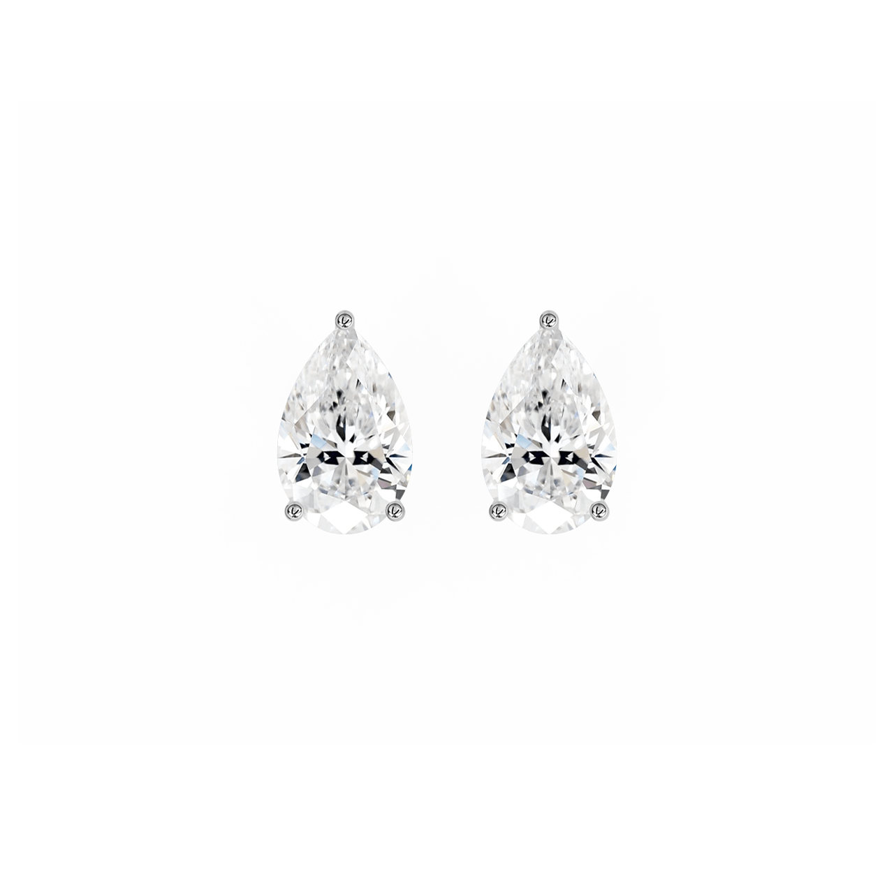Pear Lab-Grown Diamond Studs – 1.00ct TDW