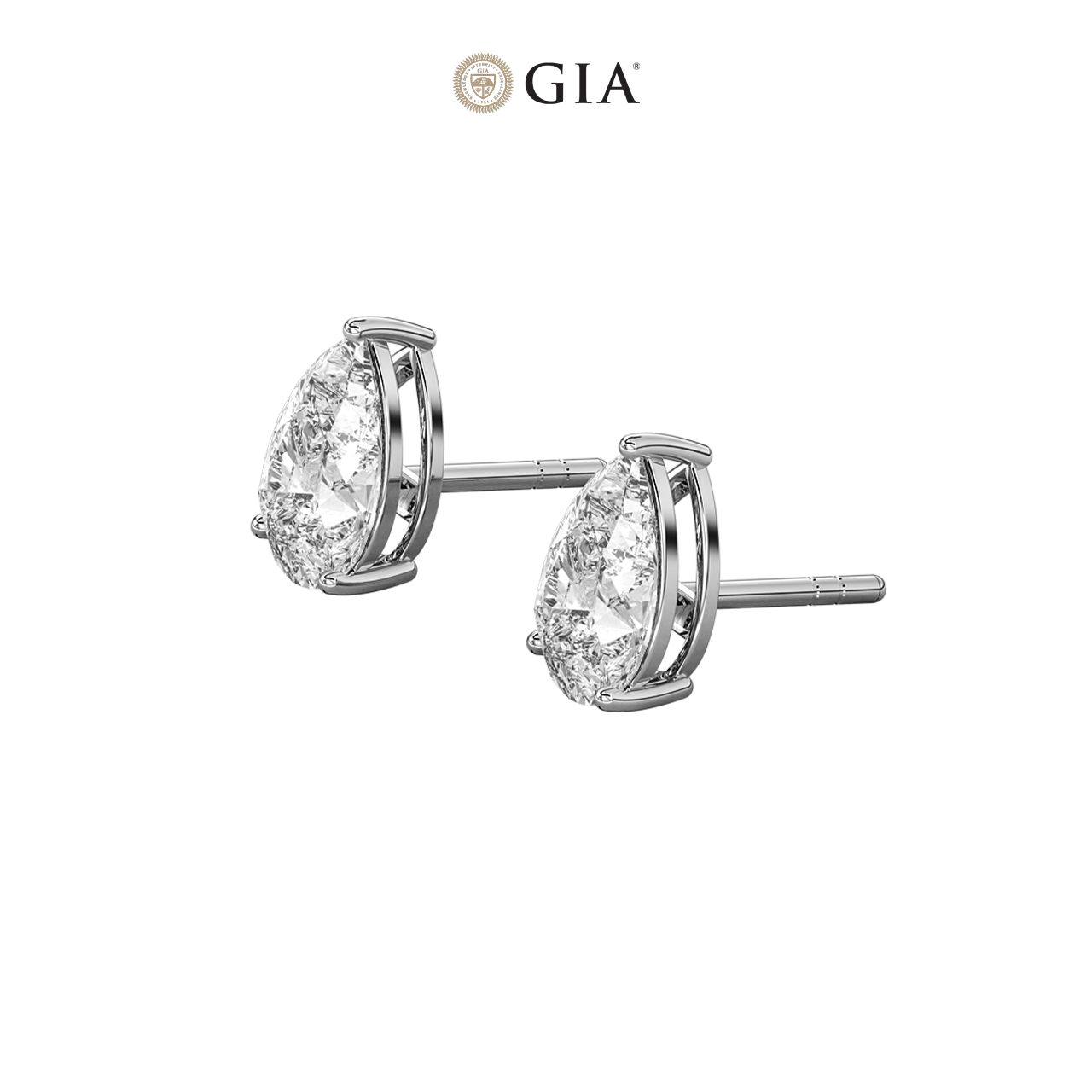 Pear Natural Diamond Studs – 1.50ct TDW
