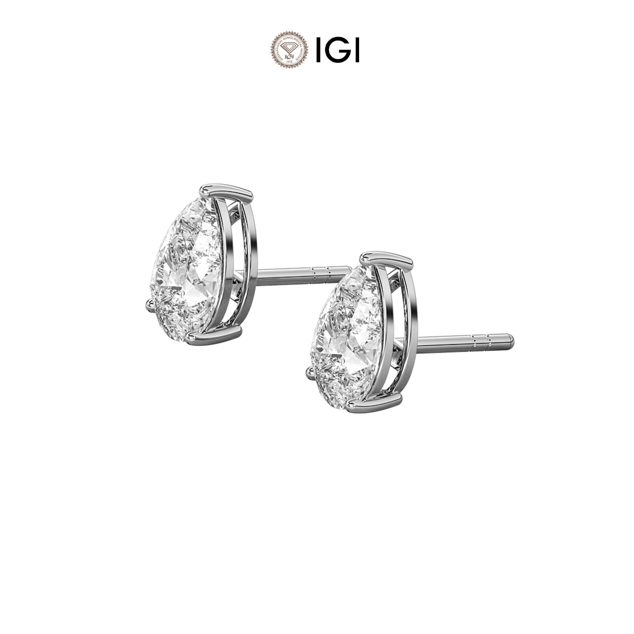 Pear Lab-Grown Diamond Studs – 1.00ct TDW