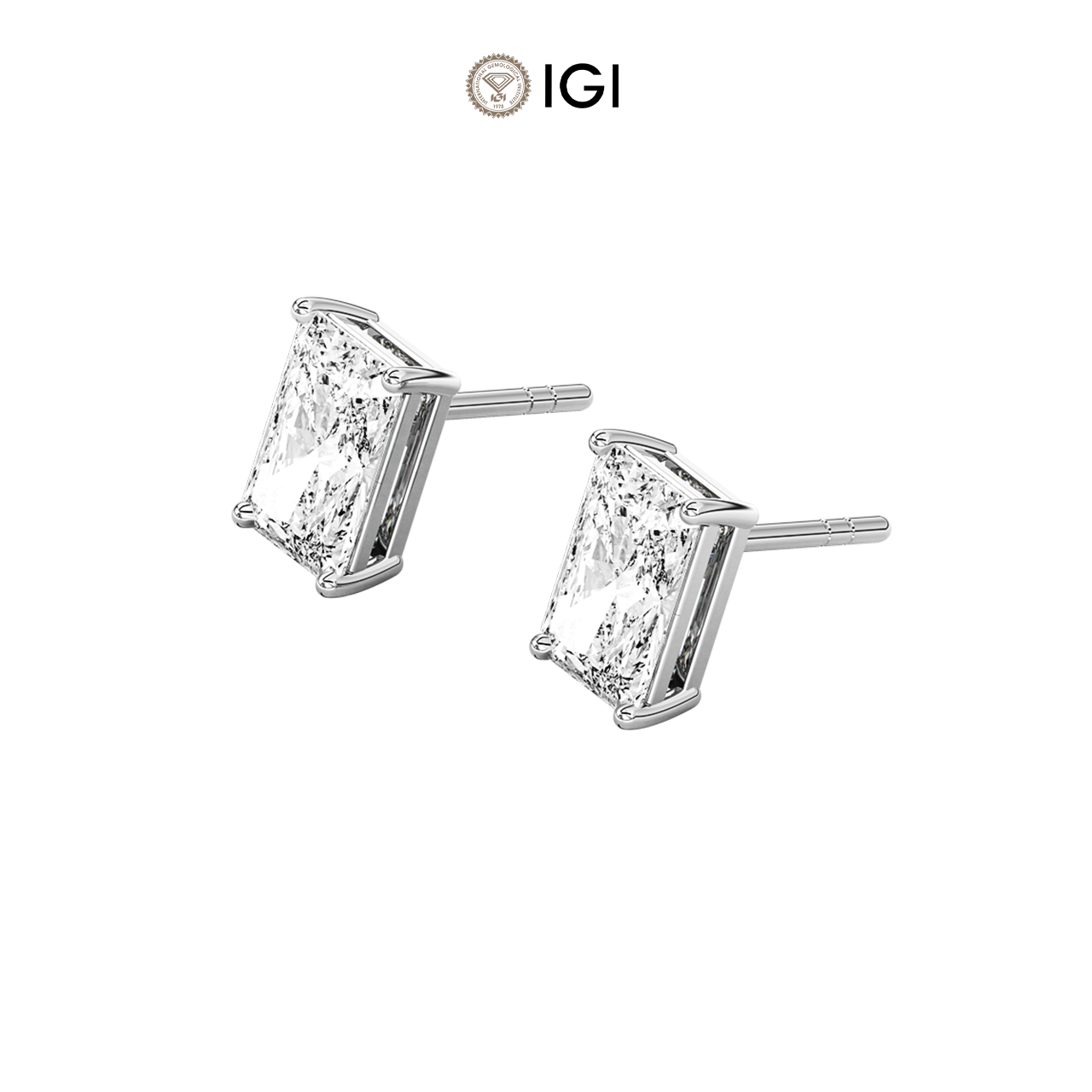 Radiant Lab-Grown Diamond Studs – 1.50ct TDW