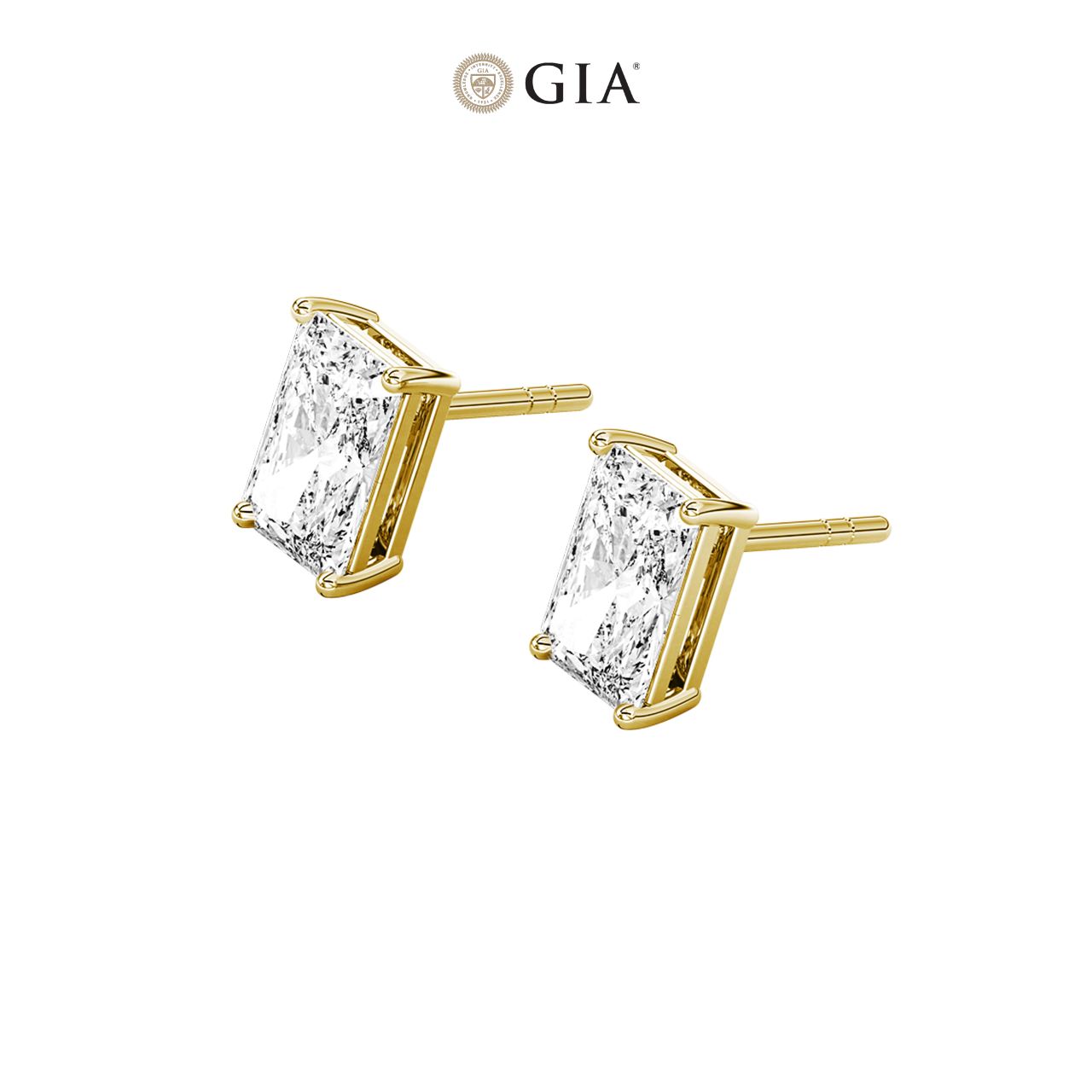 Radiant Natural Diamond Studs – 1.50ct TDW