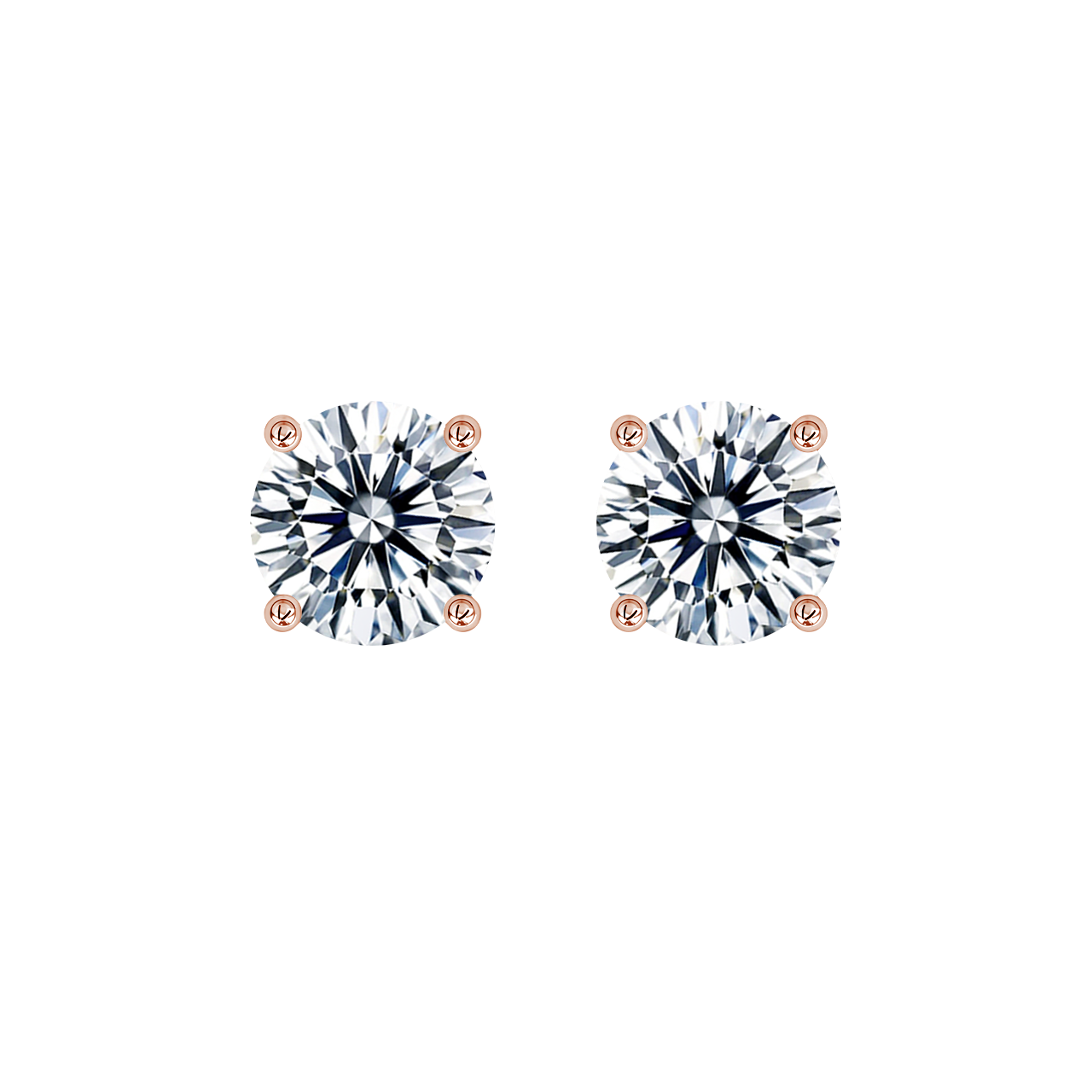Round Lab-Grown Diamond Studs – 1.00ct TDW