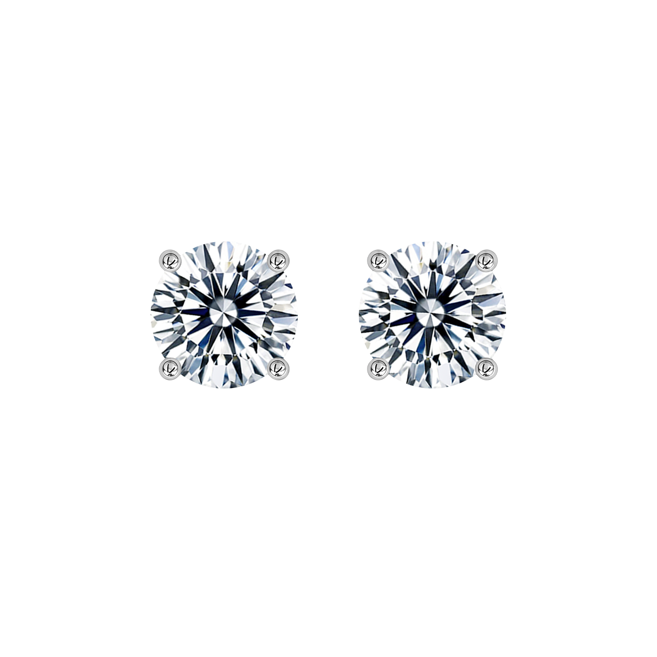 Round Lab-Grown Diamond Studs – 1.50ct TDW