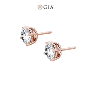 Round Natural Diamond Studs – 1.00ct TDW
