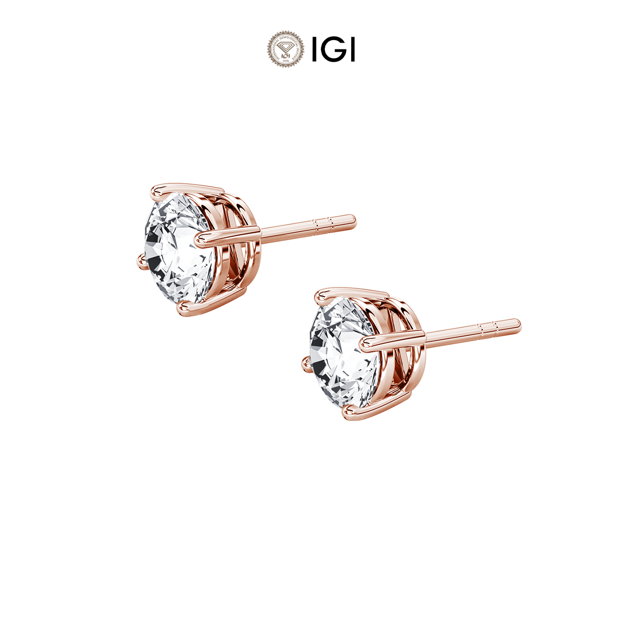 Round Lab-Grown Diamond Studs – 1.00ct TDW