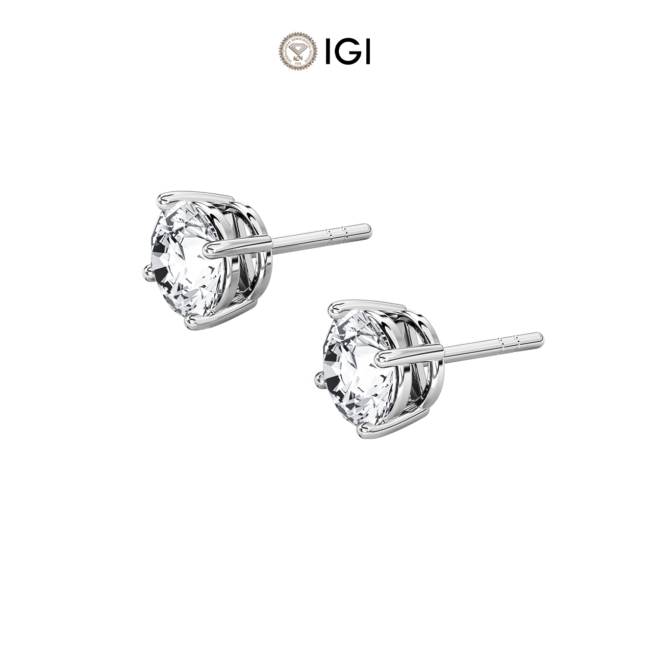 Round Lab-Grown Diamond Studs – 1.50ct TDW