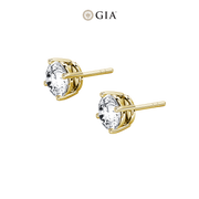 Round Natural Diamond Studs – 1.50ct TDW