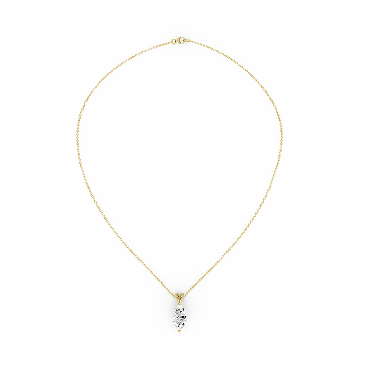1.50ct Marquise Natural Diamond Pendant