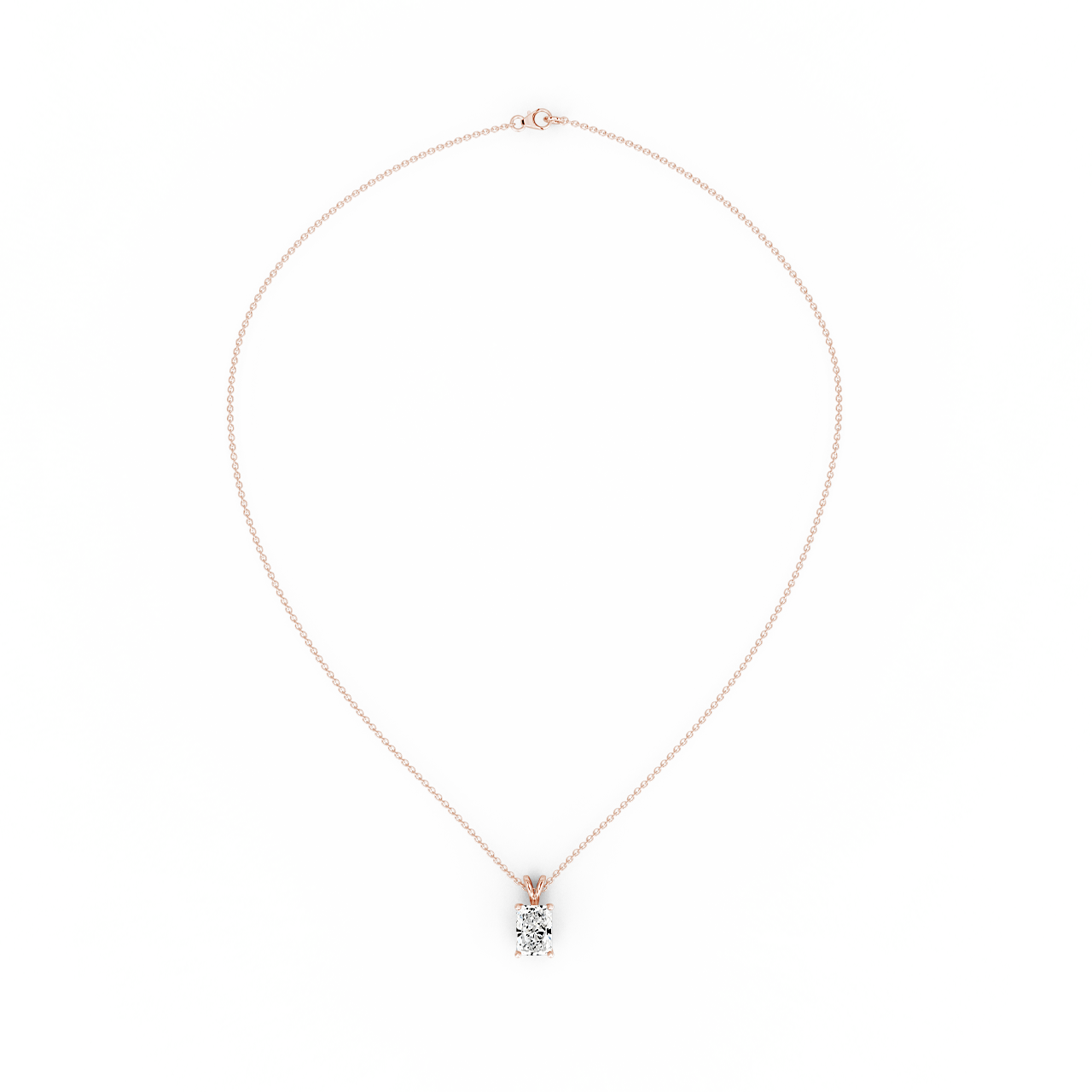 1.50ct Radiant Natural Diamond Pendant