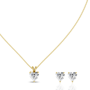 1.50ct Heart Lab-Grown Diamond Pendant set
