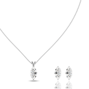 1.50ct Marquise Natural Diamond Pendant set