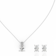 1.50ct Radiant Natural Diamond Pendant set