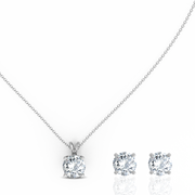 1.50ct Round Natural Diamond Pendant set