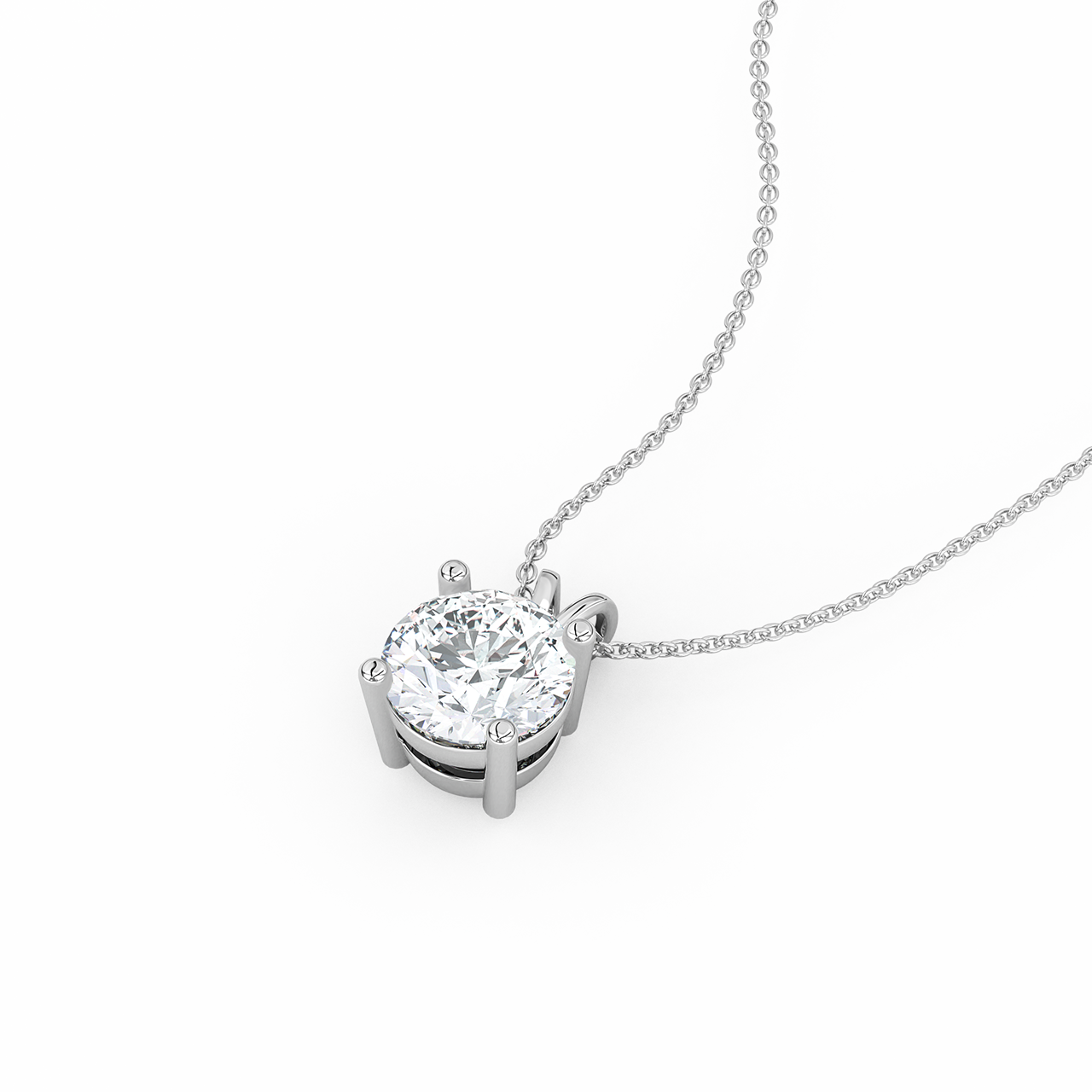 1.00ct Round Lab Diamond Pendant