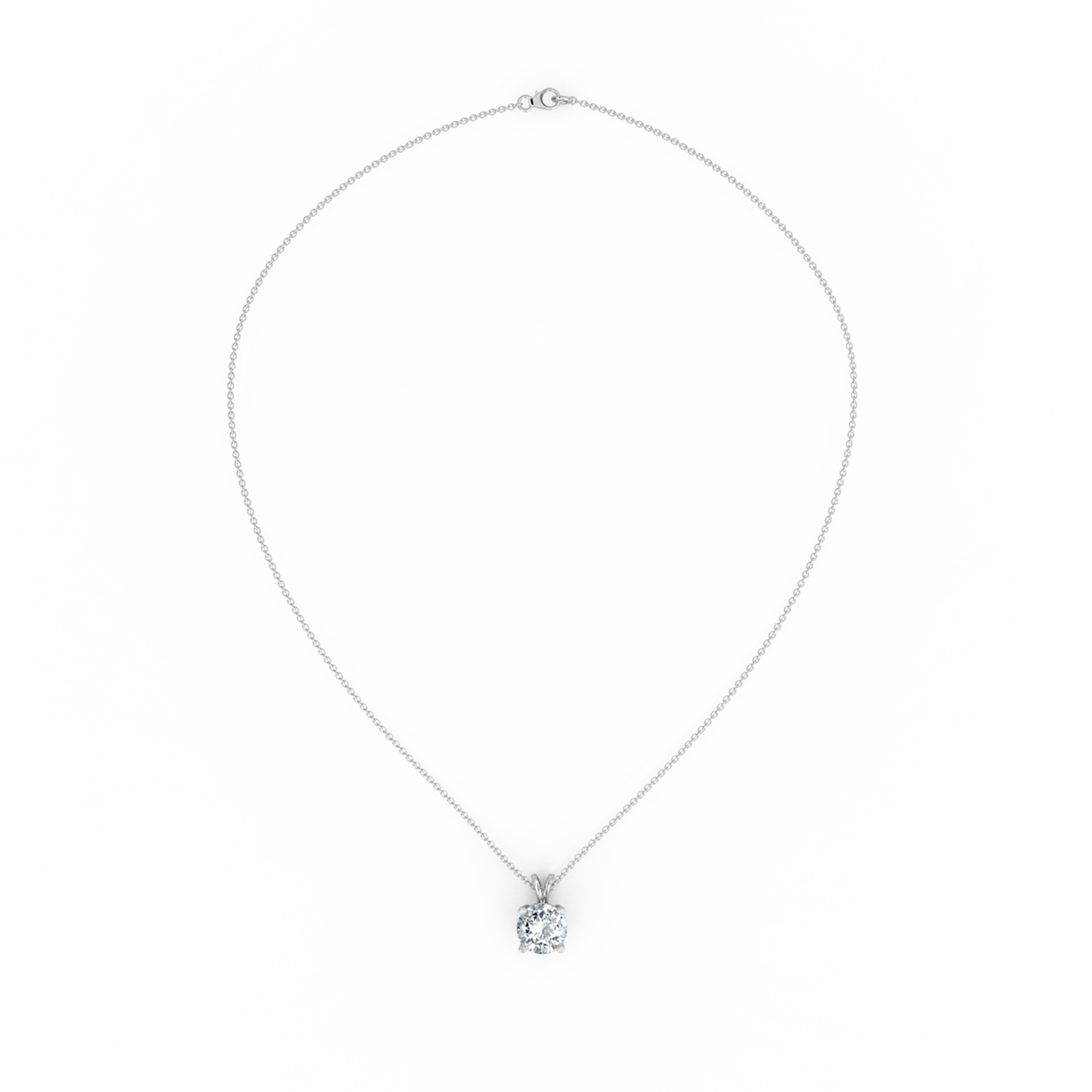 1.00ct Round Lab Diamond Pendant