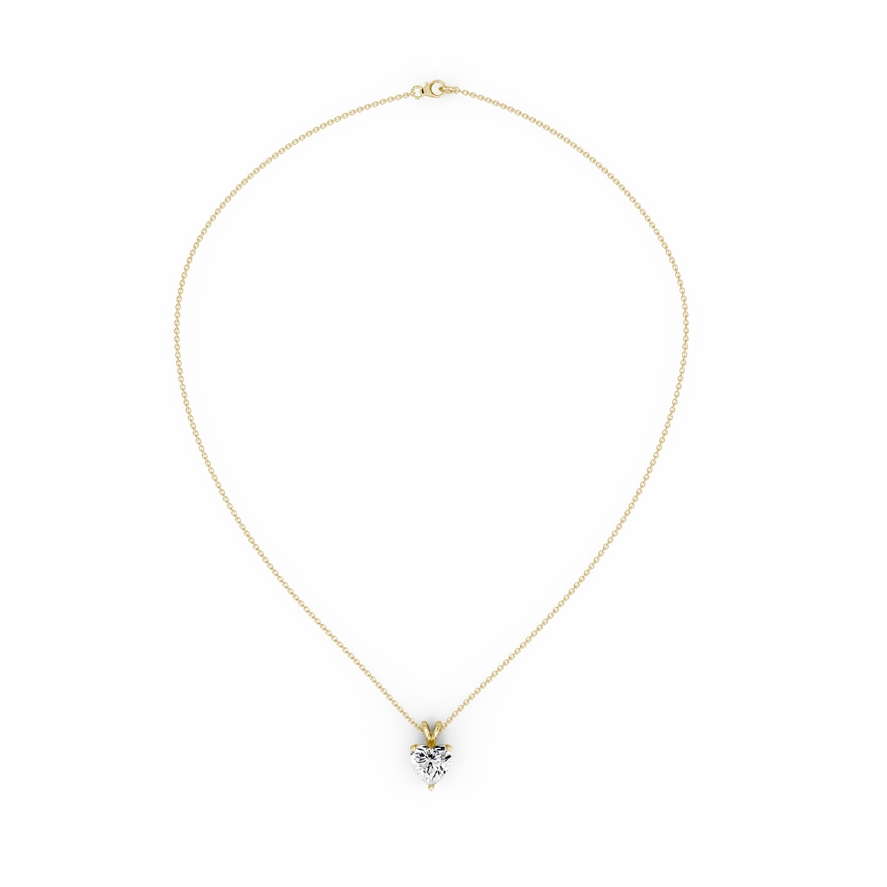 1.50ct Heart Lab Diamond Pendant