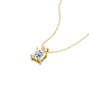 1.50ct Princess Natural Diamond Pendant