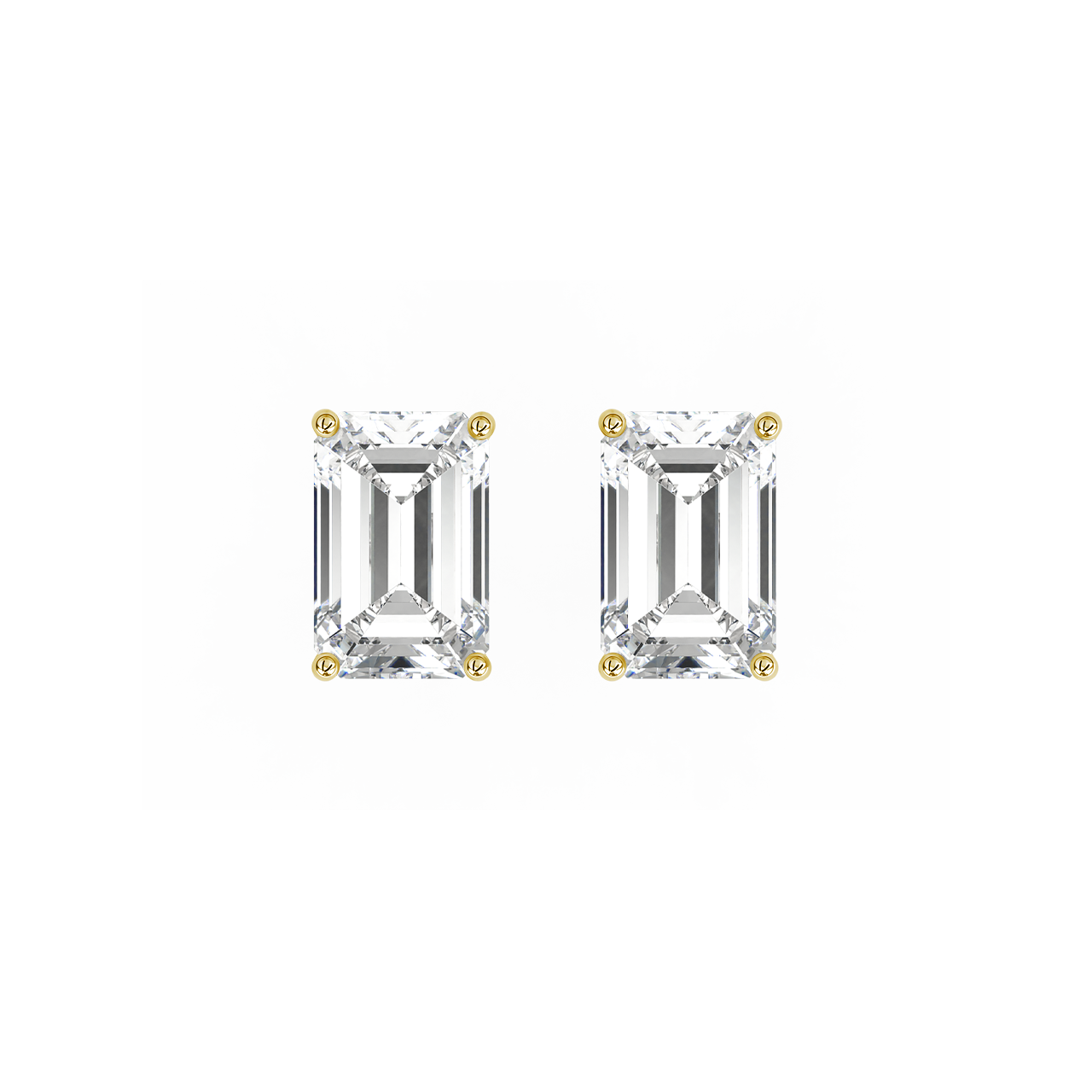 Emerald Lab-Grown Diamond Studs – 1.00ct TDW