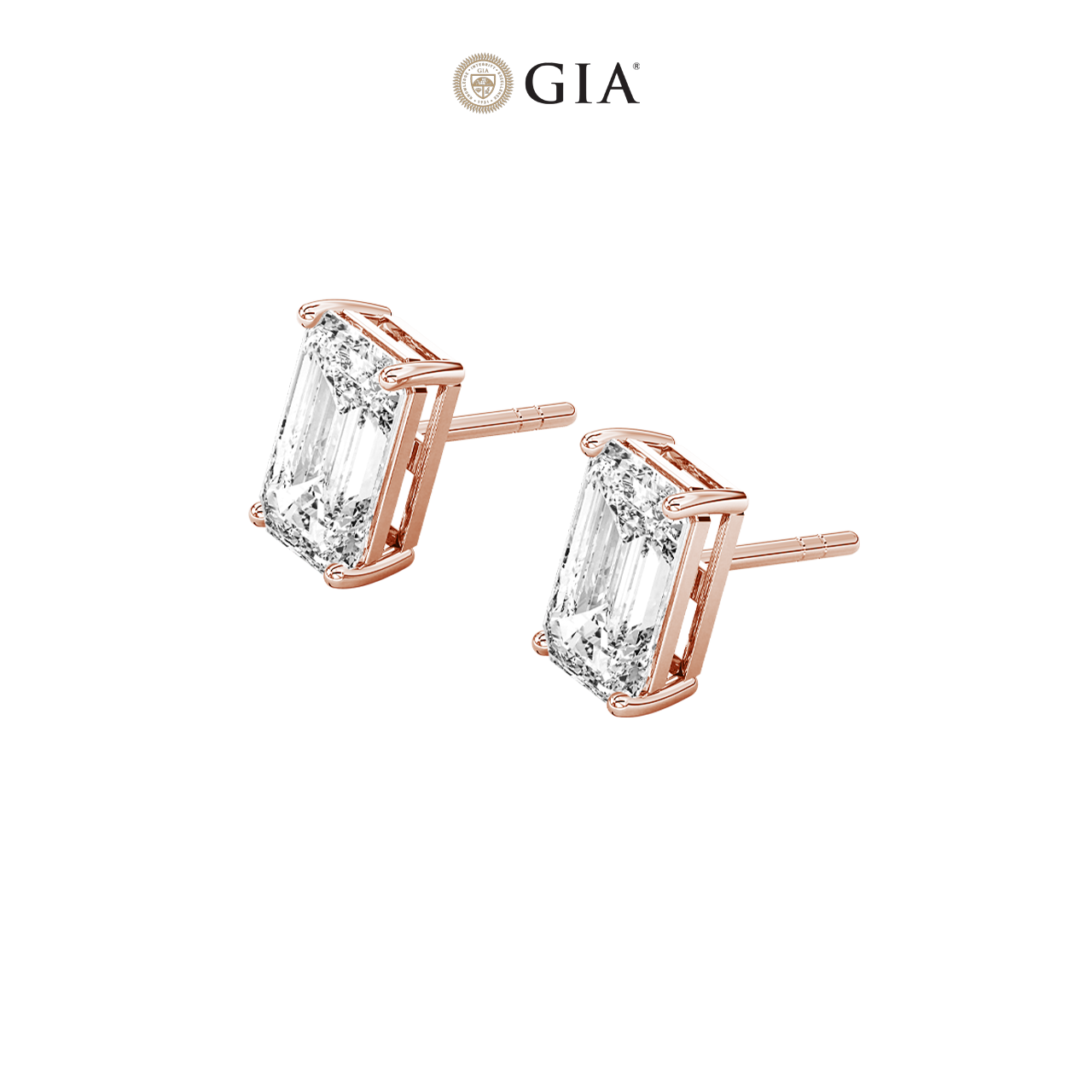 Emerald Natural Diamond Studs – 1.00ct TDW