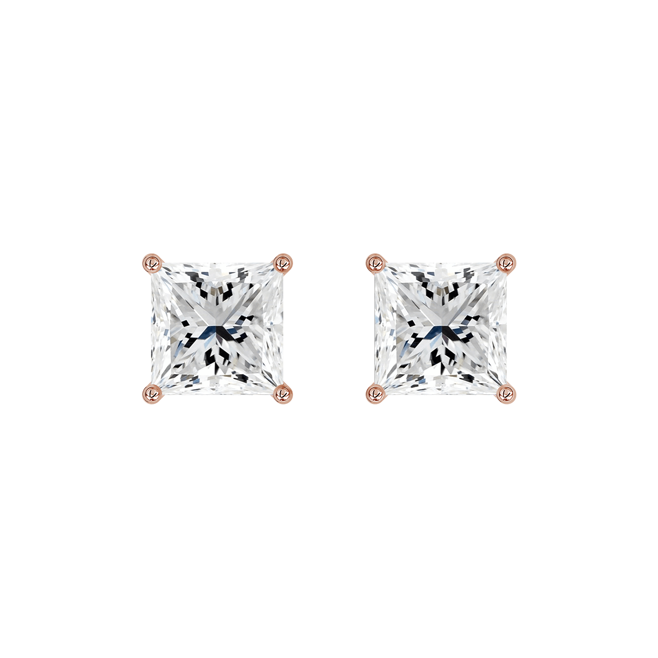 Princess Lab-Grown Diamond Studs – 1.50ct TDW
