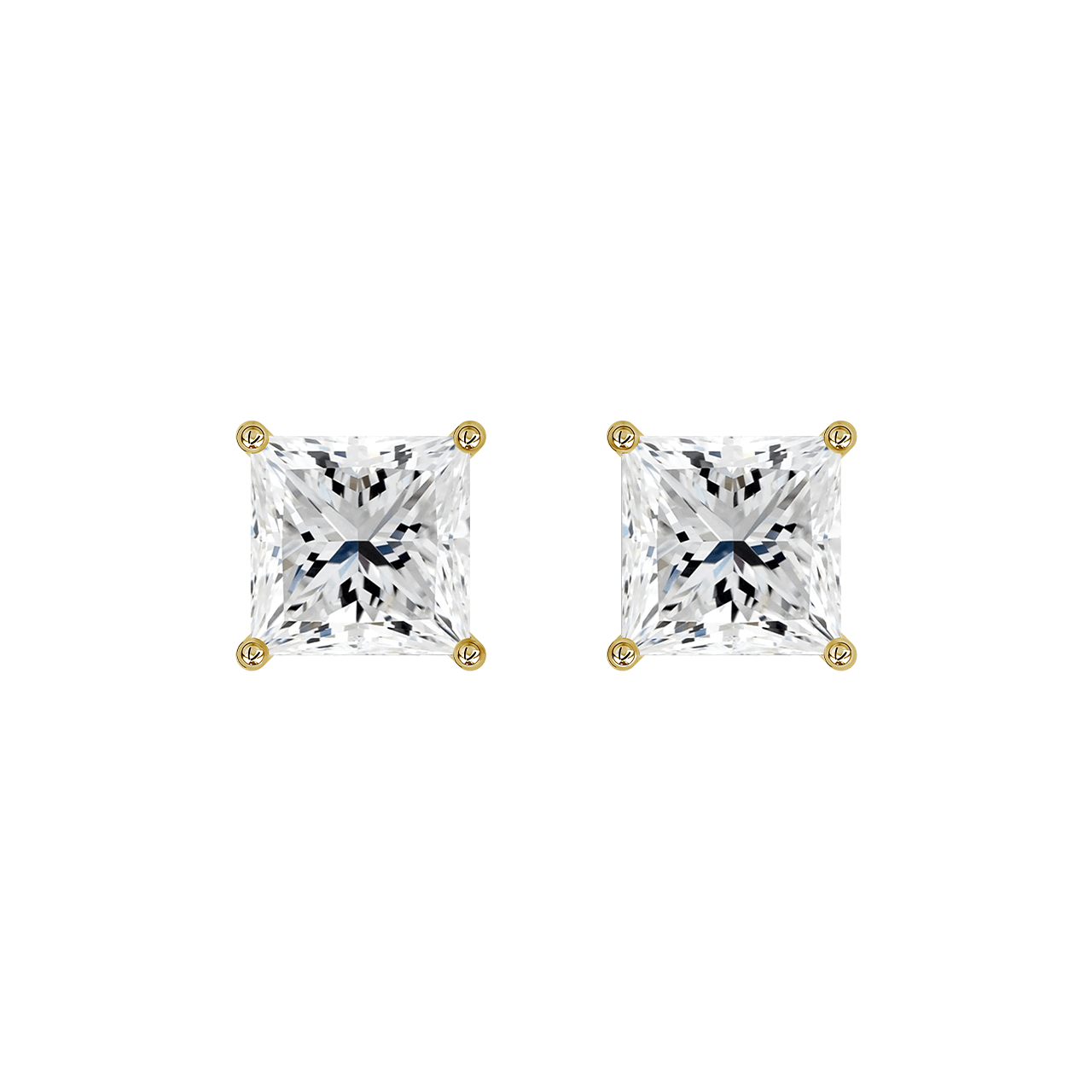 Princess Lab-Grown Diamond Studs – 1.00ct TDW