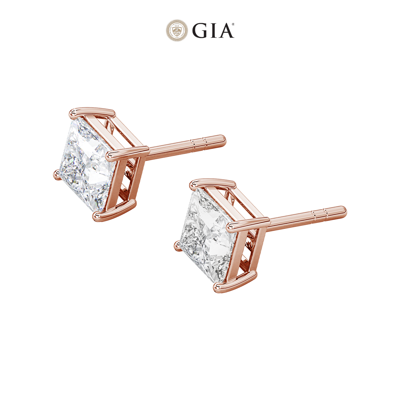 Princess Lab-Grown Diamond Studs – 1.50ct TDW