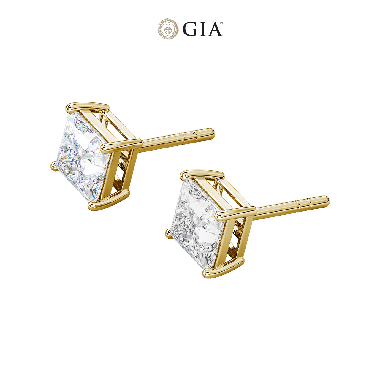 Princess Lab-Grown Diamond Studs – 1.00ct TDW