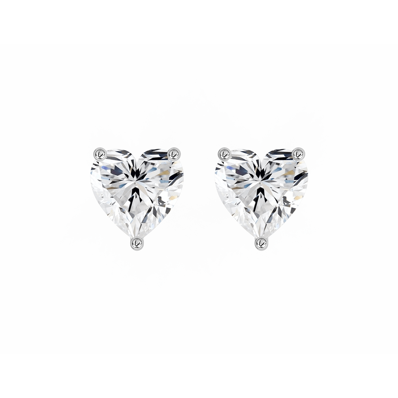 Heart Lab-Grown Diamond Studs – 2.00ct TDW